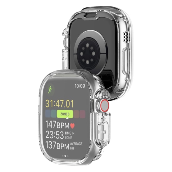Täysi peittävä TPU-suojus Apple Watch Ultra 49mm läpinäkyvä