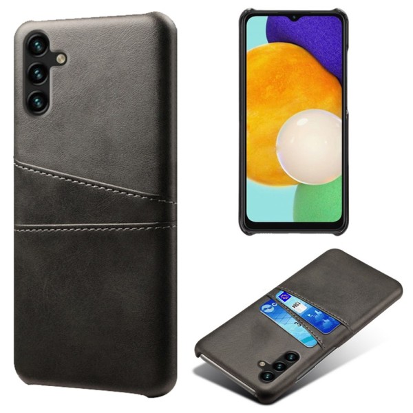 Læderskal med kortholder Samsung Galaxy A54 Sort