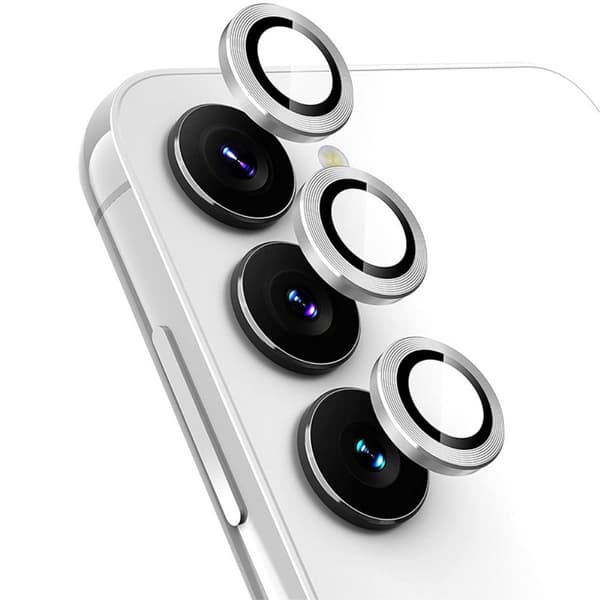 Hat Prince Linsebeskyttelse Hærdet Glas Samsung Galaxy S24 Plus Sølv