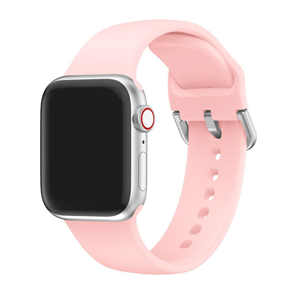 Blødt Silikonarmbånd til Apple Watch 38/40/41 mm Rosa