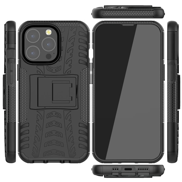 Hybridikuori telineellä iPhone 13 Pro Musta