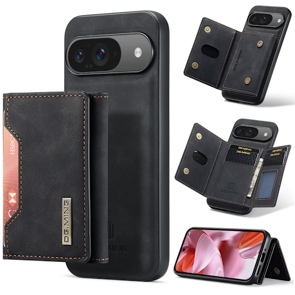 DG.MING Magnetisk Kortlomme Etui Google Pixel 9 Sort