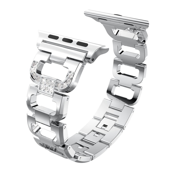 Rhinestone Metal Armbånd Apple Watch 38/40/41 mm Sølv