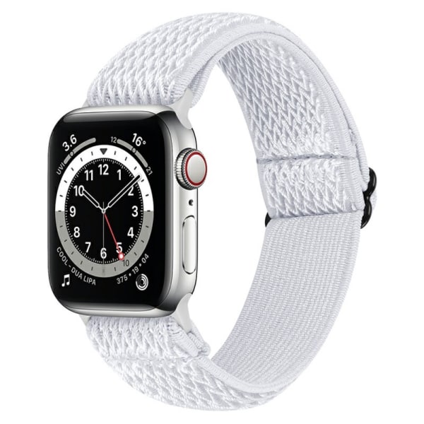 Vävd Nylonarmband Apple Watch 41mm Series 9 Vit