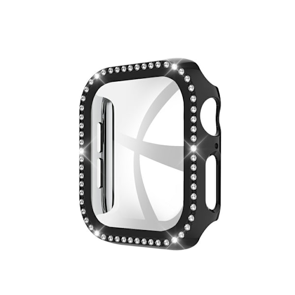 Apple Watch 38mm Skal og Skærmbeskyttelse Hærdet Glas Sort