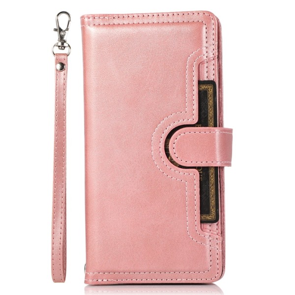 Lompakkokotelo Multi-Slot iPhone 15 Roséguld