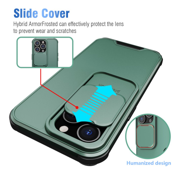 iPhone 13 Pro Max Skal Kameraskydd Grön
