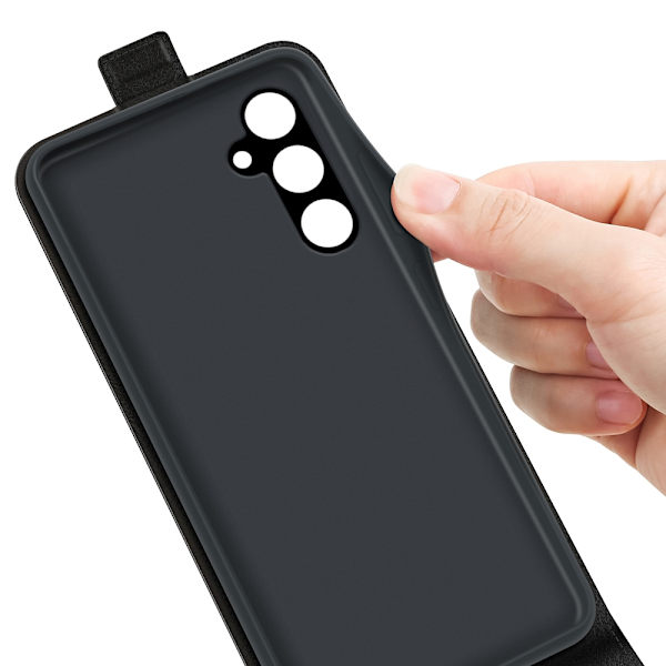 Flip Lædercover Samsung Galaxy A15 Sort