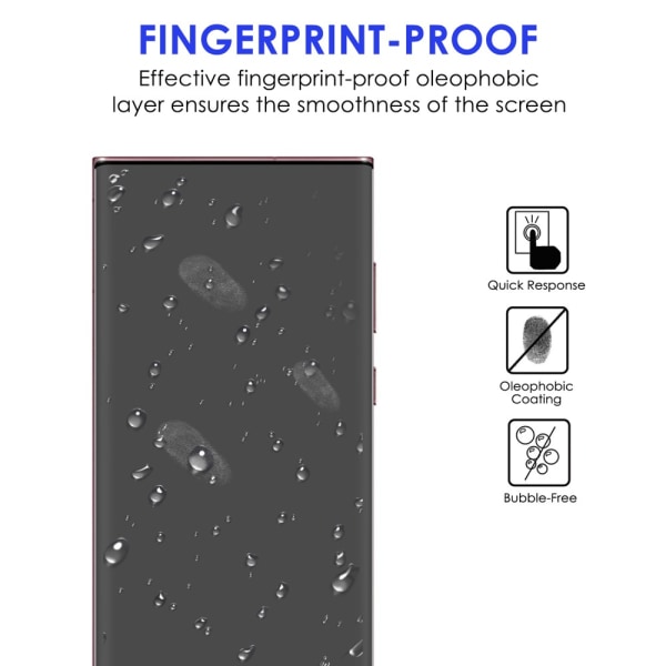 Heltäckande Curved Skärmskydd Samsung Galaxy S22 Ultra