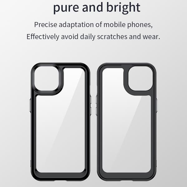 Hybrid Edge Skal iPhone 13 Transparent