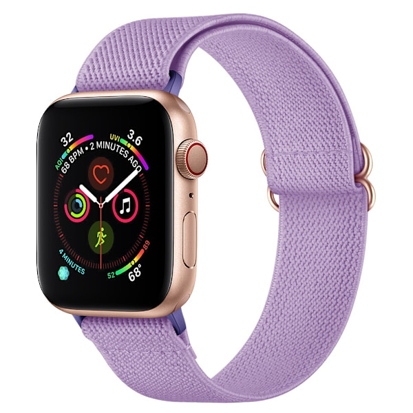 Elastinen Nylon-ranneke Apple Watch Series 10 42mm Violetti