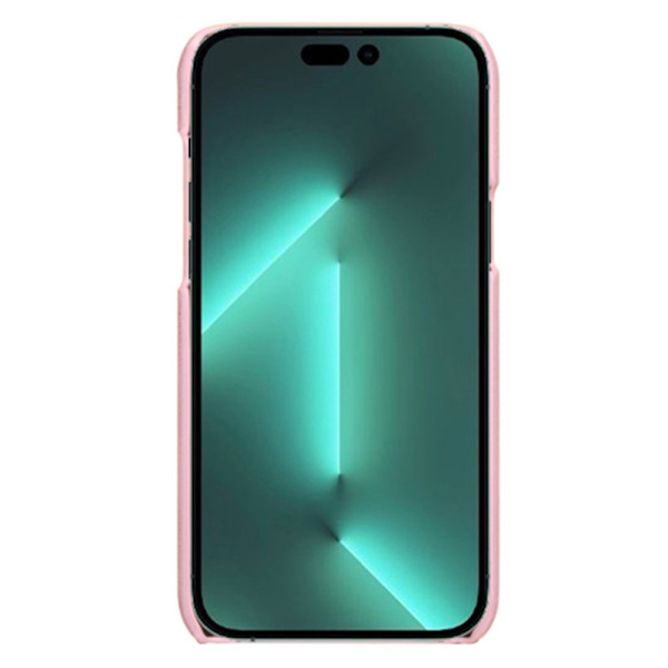 Läderskal Med Kortfack iPhone 14 Pro Max Rosa