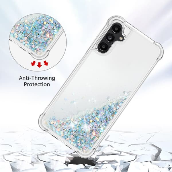 Glitter Bling TPU Skal Samsung Galaxy A14 Silver