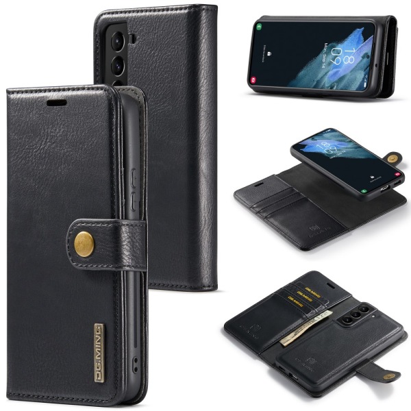DG.MING 2-in-1 Magnet Wallet Samsung Galaxy S24 Black