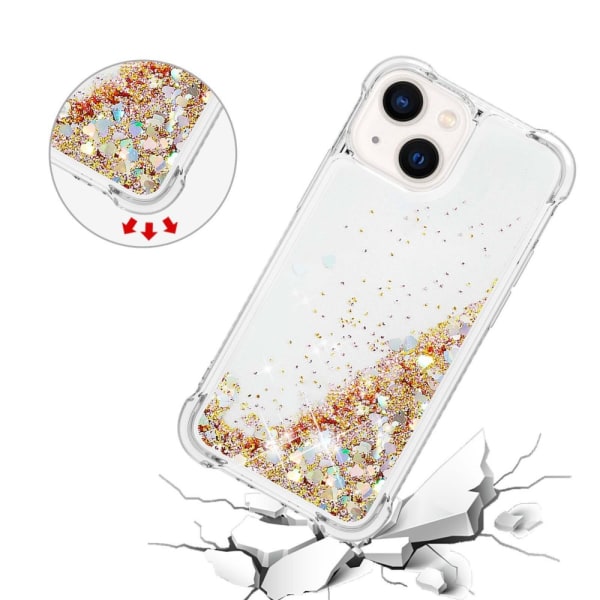 Glitter Bling TPU Case iPhone 14 Plus Guld