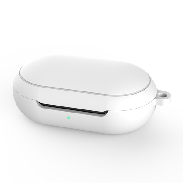 Silikonecover med karabinhage til Galaxy Buds/Buds Plus Hvid