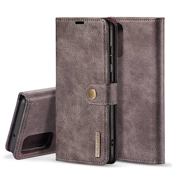 DG.MING 2-in-1 Magnet Wallet Samsung Galaxy S20 Brun