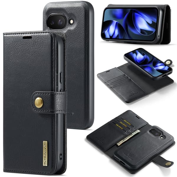 DG.MING 2-in-1 Magneettilompakko Google Pixel 9a Musta