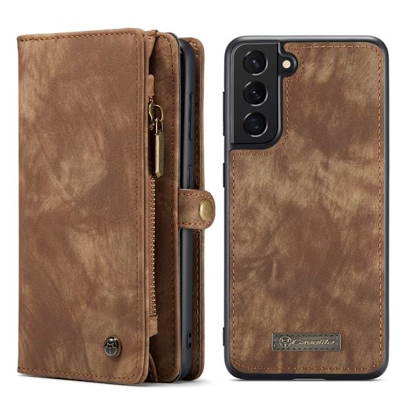CaseMe Pungetui Galaxy S21 FE Multi-Slot Brun