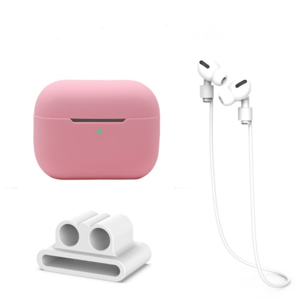 Silikoneskal med hovedtelefonrem & holder AirPods Pro 2 Pink