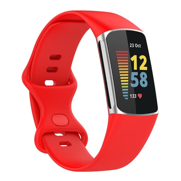 Silikonearmbånd Fitbit Charge 6 Rød (S)