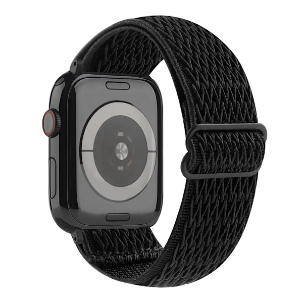 Vævet Nylonarmbånd Apple Watch Series 10 46mm Sort
