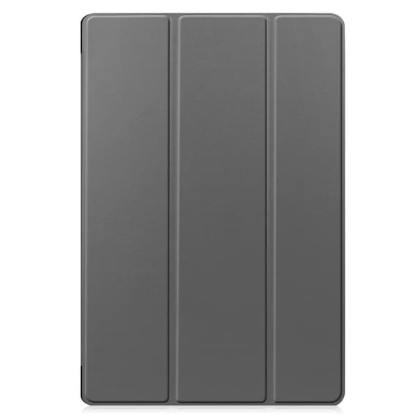 Samsung Galaxy Tab S7 Plus/S8 Plus 12.4 Fodral Tri-fold Grå