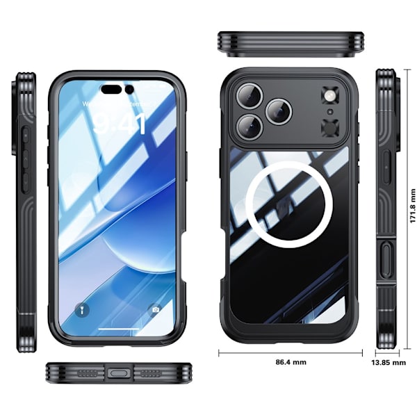 Ultra Full Protection MagSafe Case iPhone 17 Pro Max Black