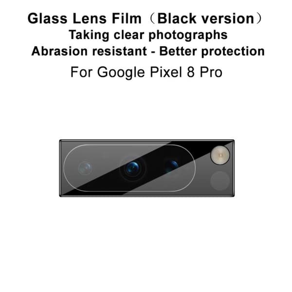 Imak Hærdet Glas Linsebeskyttelse Google Pixel 8 Pro Sort
