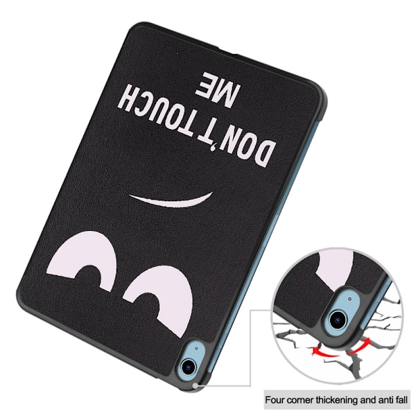 Apple iPad 11 11th Gen (2025) Fodral Tri-fold Don't Touch Me