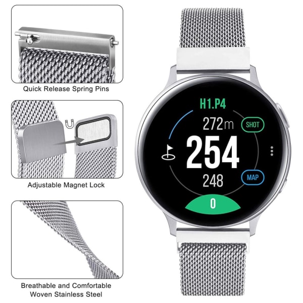 Milanese Armband Samsung Galaxy Watch 5 40/44/Pro 45 mm Silver