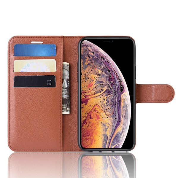 Mobilfodral Läder iPhone 11 Pro Max Brun