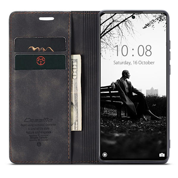 CaseMe Slim Pungetui Xiaomi 11T/11T Pro Sort