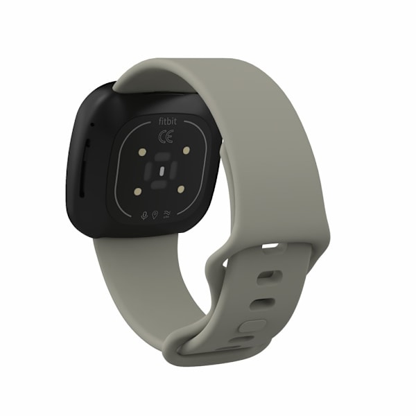 Silikonearmbånd Fitbit Versa 3/Sense Grå