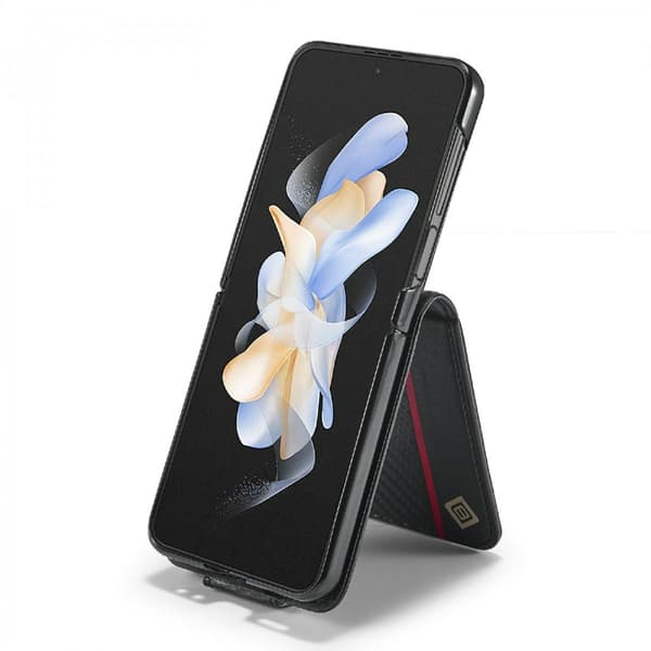 LC.IMEEKE Plånboksfodral Samsung Galaxy Z Flip 6 Kolfibertextur