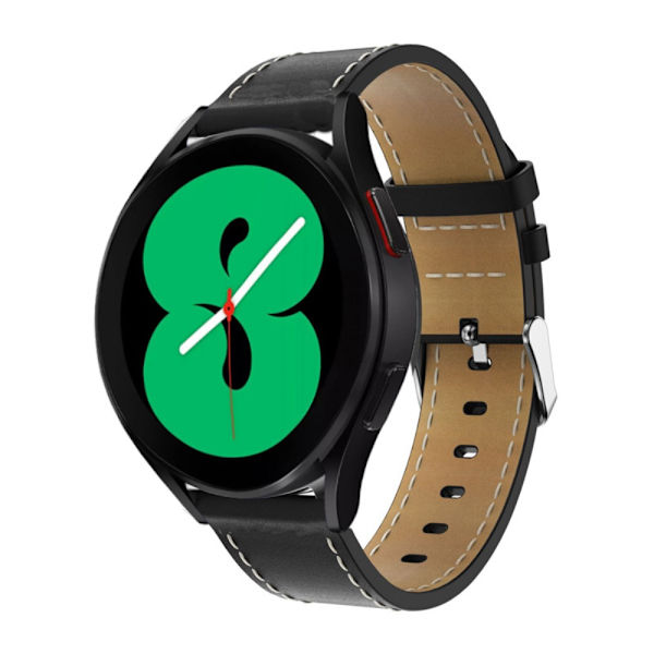 Klassisk Læderrem Samsung Galaxy Watch 7 44mm Sort