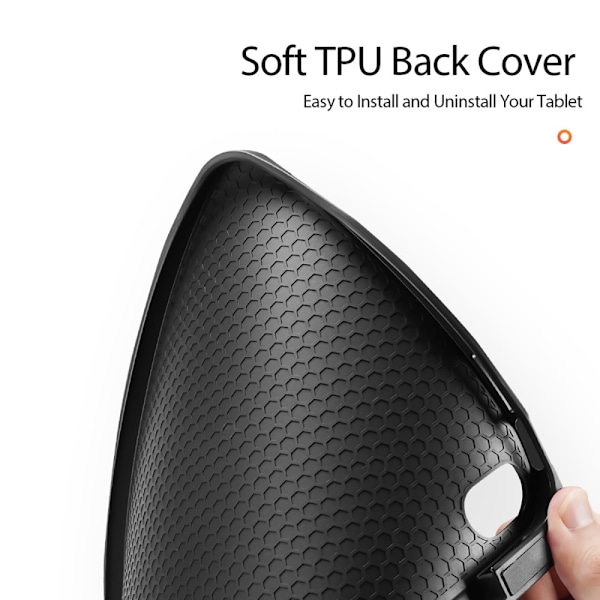 Dux Ducis Domo Tri-fold Case iPad 10.9 2022 (10. sukupolvi) Musta