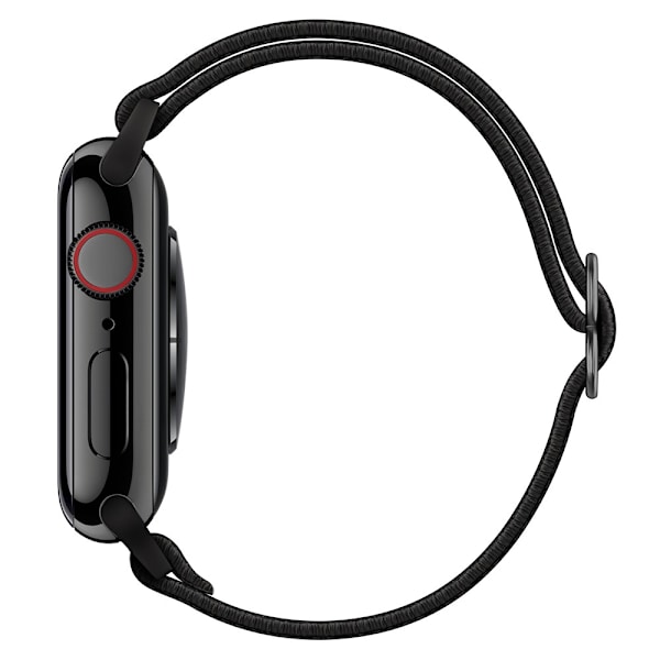 Elastisk Nylonrem til Apple Watch 45mm Series 9 Sort