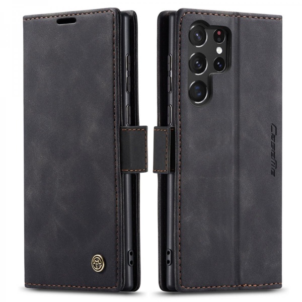 CaseMe Slim Wallet Case Samsung Galaxy S23 Ultra Black