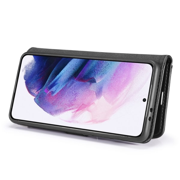 DG.MING 2-in-1 magneettilompakko Samsung Galaxy S21 Plus musta