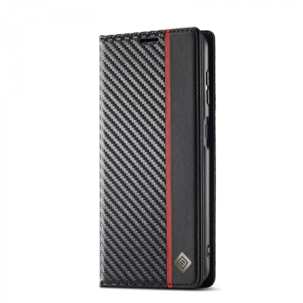 LC.IMEEKE Plånboksfodral Samsung Galaxy A14 Kolfibertextur