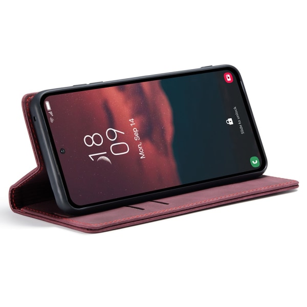 CaseMe Slim Plånboksfodral Samsung Galaxy A54 Röd