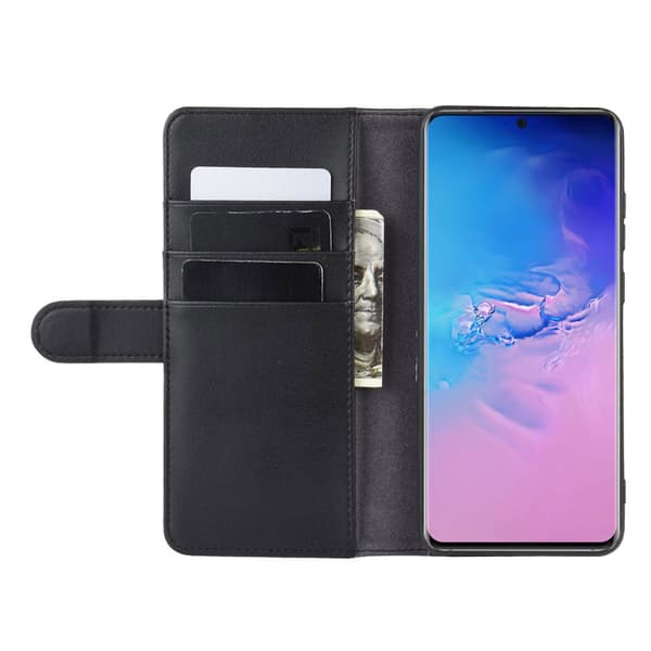 Ægte Læderetui Samsung Galaxy S20 Ultra Sort