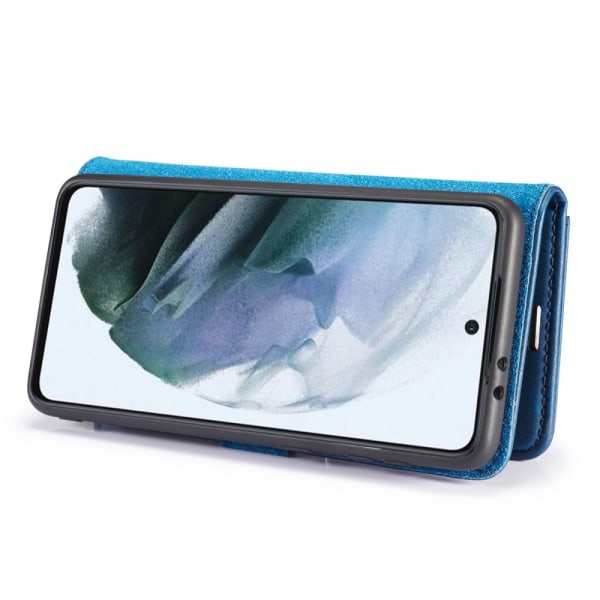 DG.MING 2-in-1 Magnet Wallet Samsung Galaxy S21 FE Blue