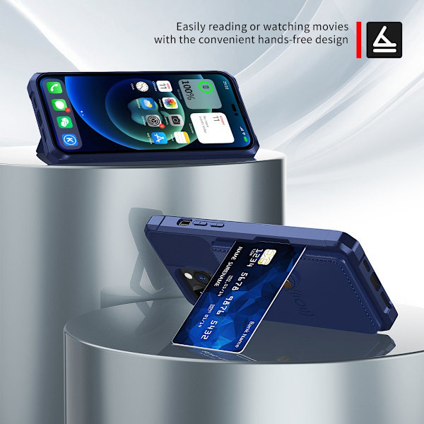 Multi-Slot Skal iPhone 14 Pro Blå