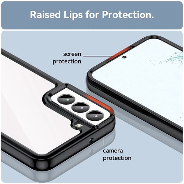 Hybrid Edge Cover Samsung Galaxy S23 Plus Sort