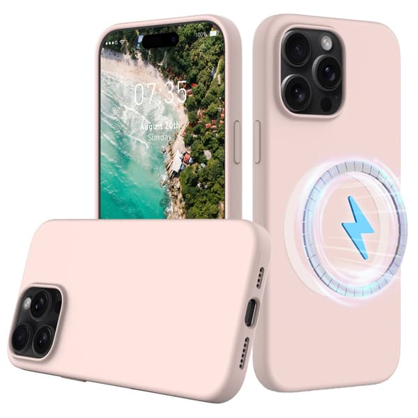 MagSafe silikonecover iPhone 16 Pro Rosa