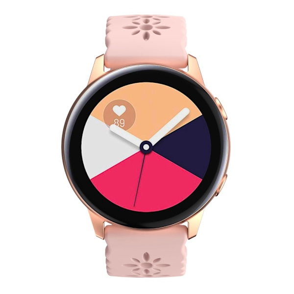 Flower Silikonarmband Samsung Galaxy Watch 7 40mm Rosa