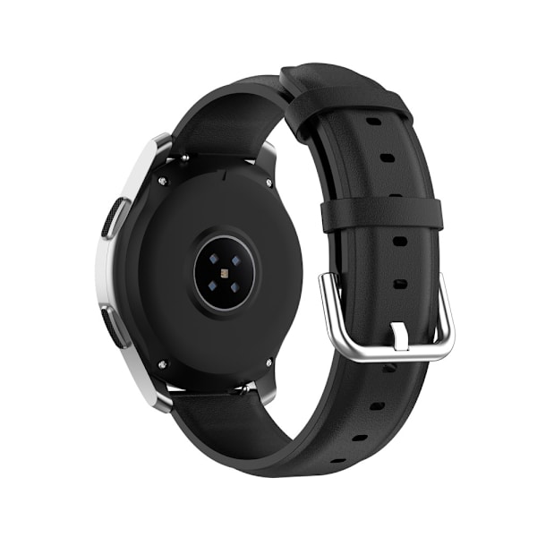 Äkta Läderarmband Huawei Watch GT/GT 2 46mm/GT 2 Pro Svart