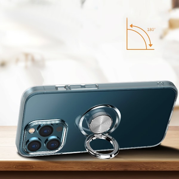 Etui med Ringholder til iPhone 13 Pro Transparent